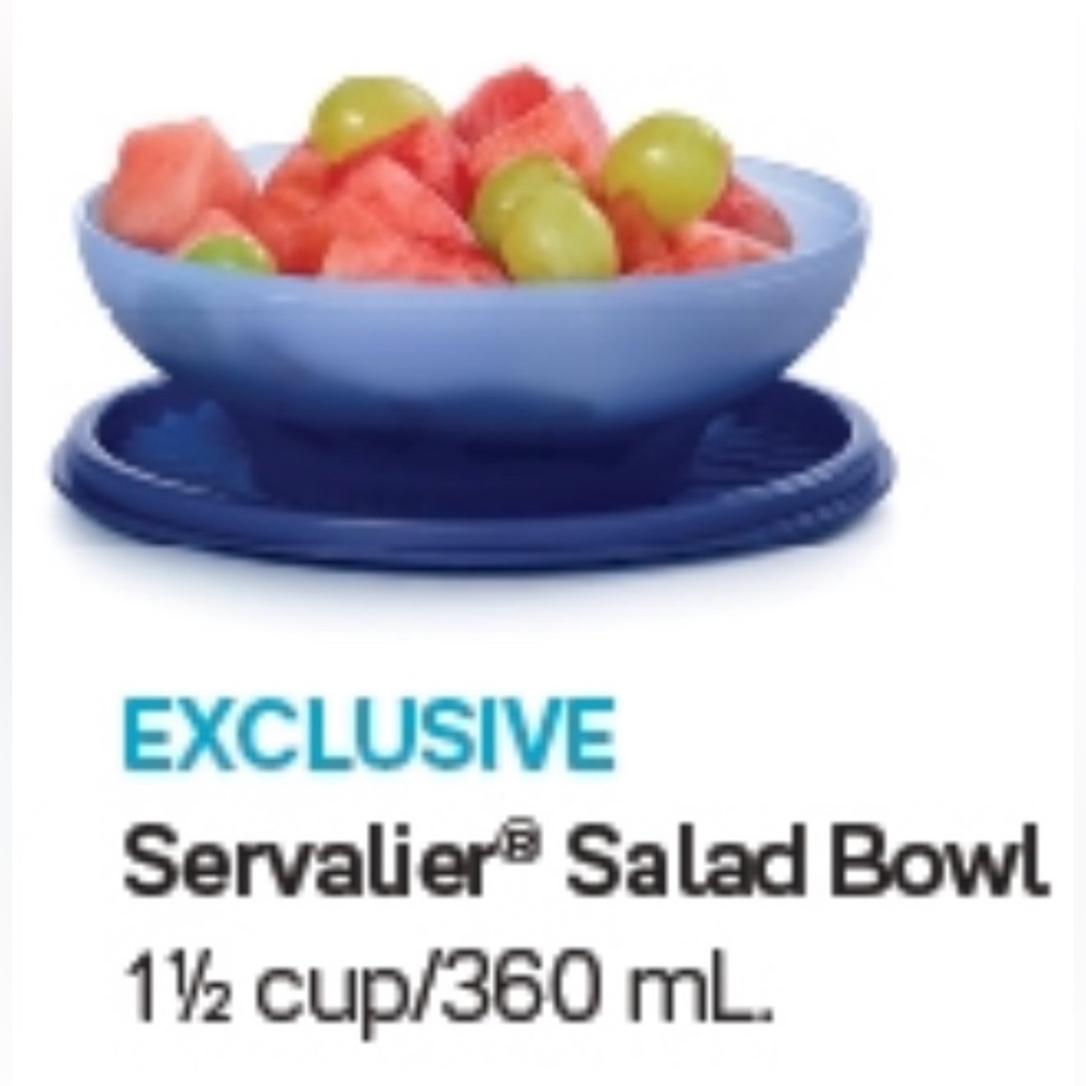 Tupperware Servalier Salad Bowl 2pc Set